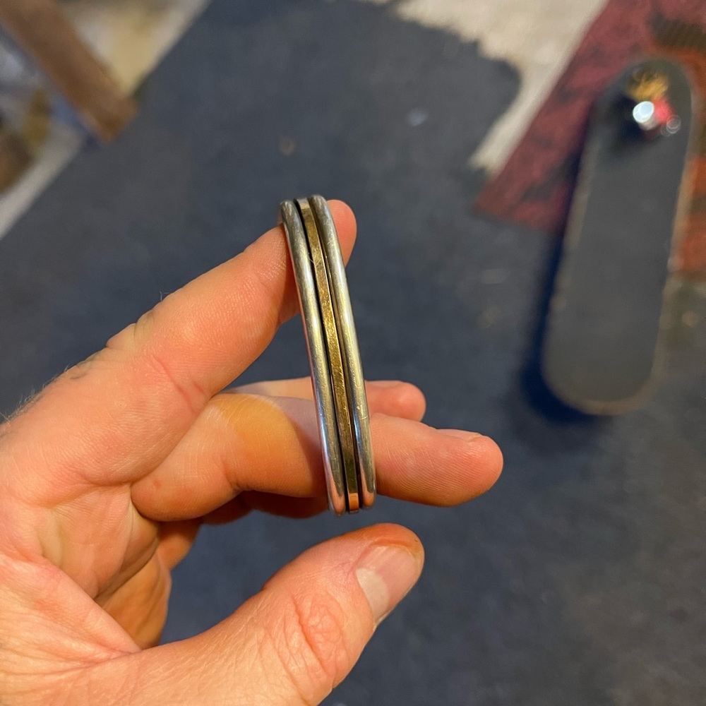 Gold and silver bracelet.